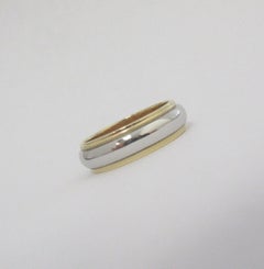 TIFFANY & Co. Together Platinum 18K Gold 6mm Milgrain Wedding Band Ring 7