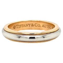 Tiffany & Co. Alianza de Platino y Oro Amarillo de 18 quilates con Milgrain en dos tonos