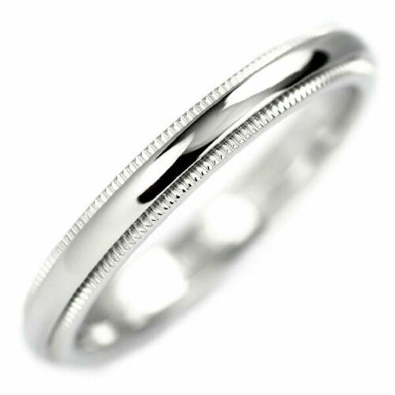 TIFFANY & Co. Together Platinum 3mm Milgrain Wedding Band Ring 7

Metal: Platinum 
Size: 7
Band Width: 3mm
Weight: 5.60 grams 
Hallmark: ©TIFFANY&CO. PT950 
Condition: Excellent condition, like new
Tiffany Price: $1,500


Authenticity Guaranteed 