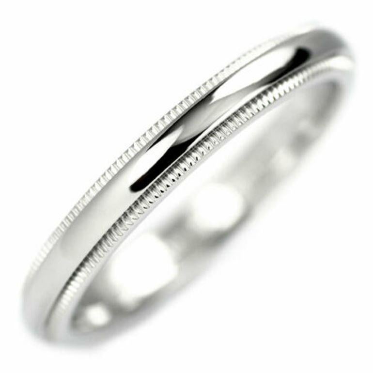 TIFFANY & Co. Alliance en platine de 3 mm de couleur milgrain 7

Métal : Platine
Taille : 7 
Largeur de la bande : 3 mm
Poids : 5.80 grammes
Poinçon : ©TIFFANY&Co. PT950
Condit : Excellent état, comme neuf.
Prix Tiffany : 1 500

Authenticité garantie