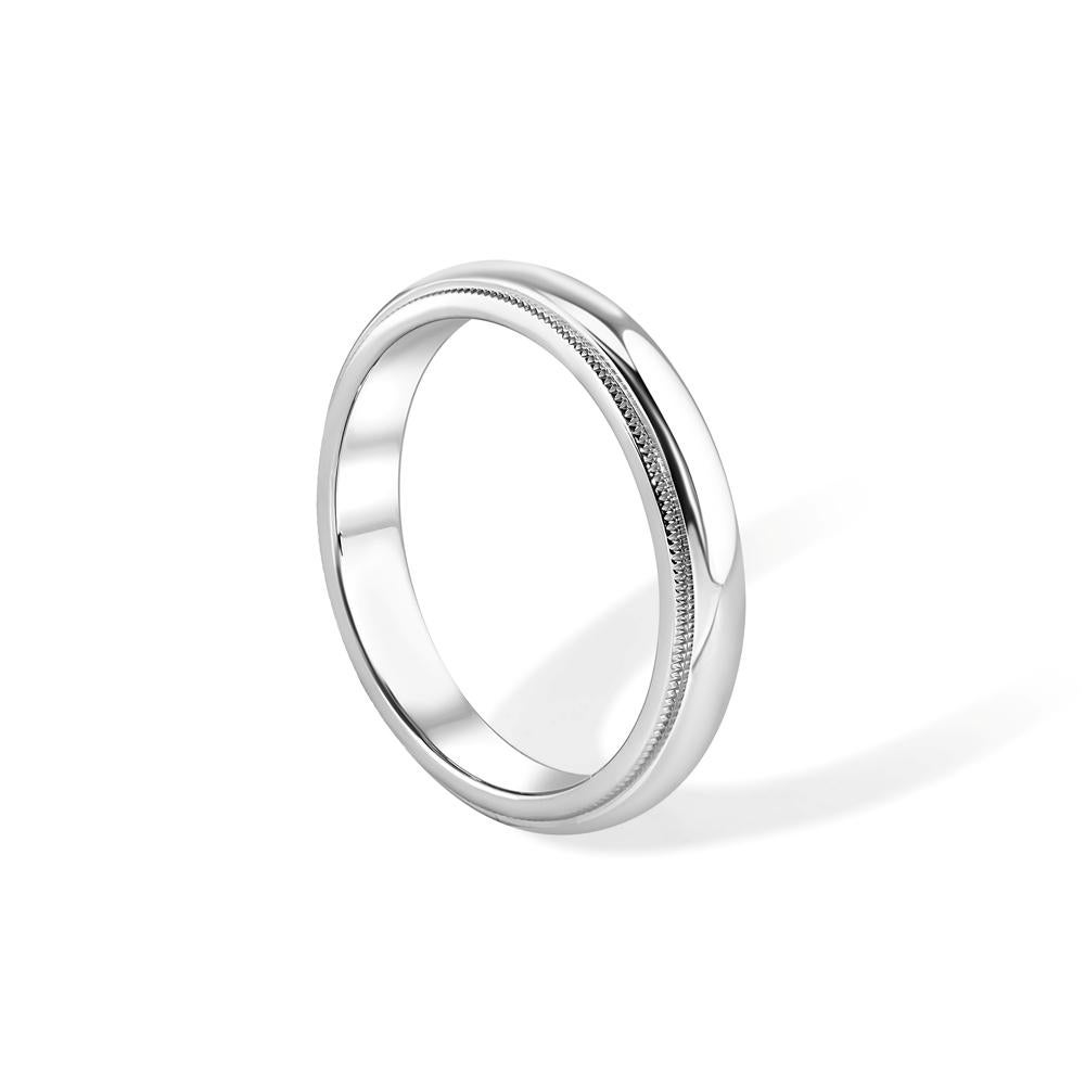 TIFFANY & Co. Together Platin 4mm Milgrain Ehering 10 für Damen oder Herren im Angebot