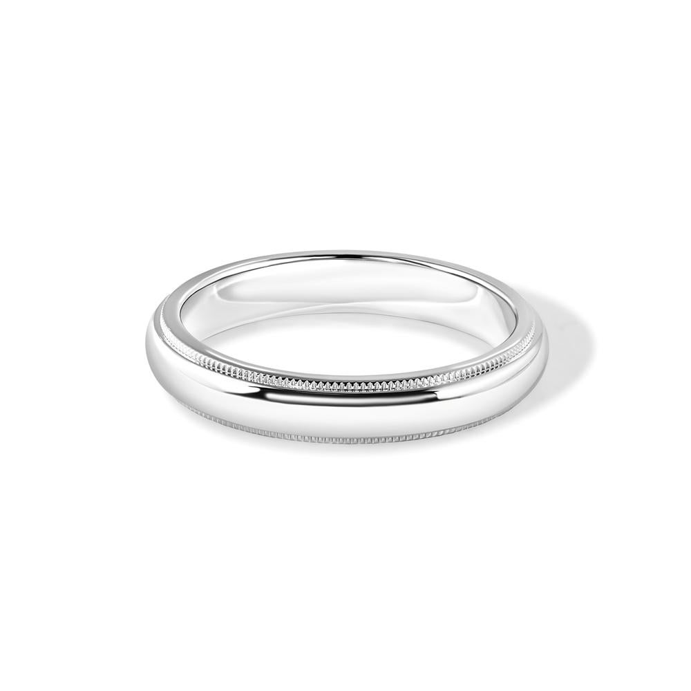 TIFFANY & Co. Together Platin 4mm Milgrain Ehering 10 im Angebot 1