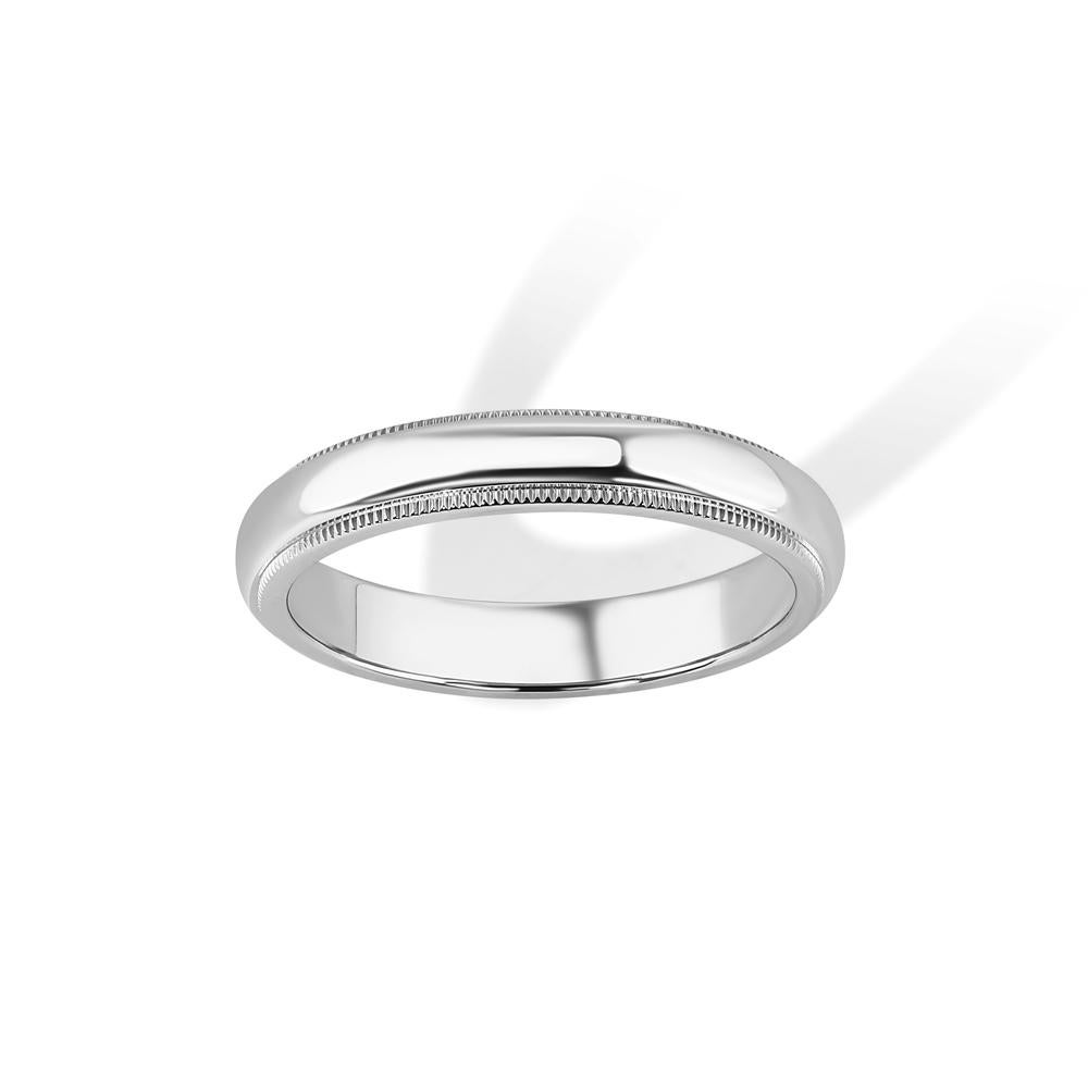 TIFFANY & Co. Together Platin 4mm Milgrain Ehering 10 im Angebot 2