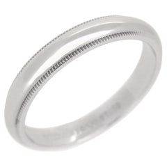 TIFFANY & Co. Juntos Platino 4mm Milgrain Alianza 11