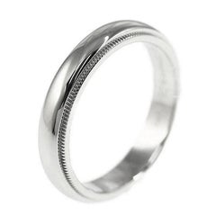 TIFFANY & Co. Anello nuziale in platino 4 mm con grana 7