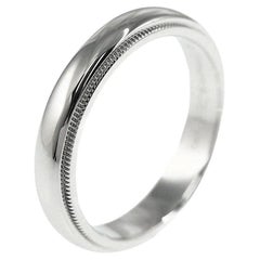 TIFFANY & Co. Alliance en platine 4 mm de couleur milgrain 7