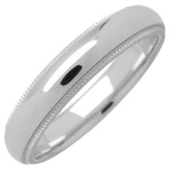 TIFFANY & Co. Juntos Platino 4mm Milgrain Alianza 8