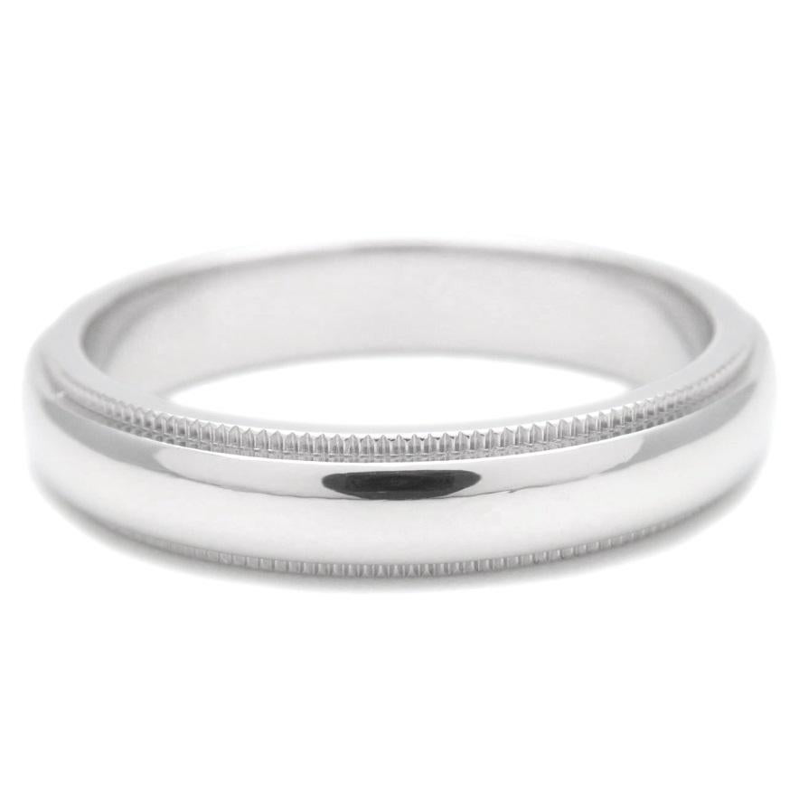 TIFFANY & Co. Together Platinum 4mm Milgrain Wedding Band Ring 9

Metal: Platinum
Size: 9 
Band Width: 4mm
Weight: 8.60 grams
Hallmark: ©TIFFANY&Co. PT50
Condition: Perfect condition, practically new
Tiffany Price: $2,100

Authenticity Guaranteed 