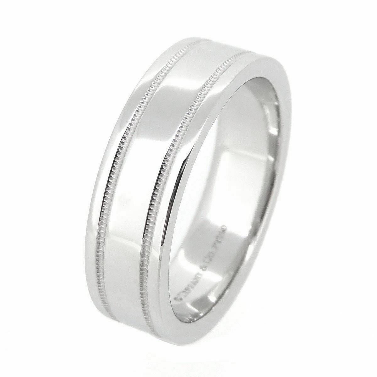 TIFFANY & Co. Together Platinum 6mm Double Milgrain Wedding Band Ring 7.5

 Metal: Platinum 
 Size: 7.5 
 Band Width: 6mm
 Hallmark: ©TIFFANY&CO. PT950 
 Condition: Excellent condition, like new
 Tiffany price: $2,850

Authenticity Guaranteed