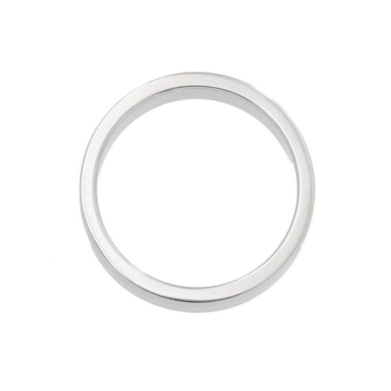 TIFFANY & Co. Juntos Platino 6mm Doble Milgrain Alianza 9.5 en venta 1
