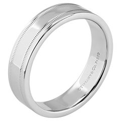 TIFFANY & Co. Insieme Platino Doppia Fedina Nuziale 12 Uomo