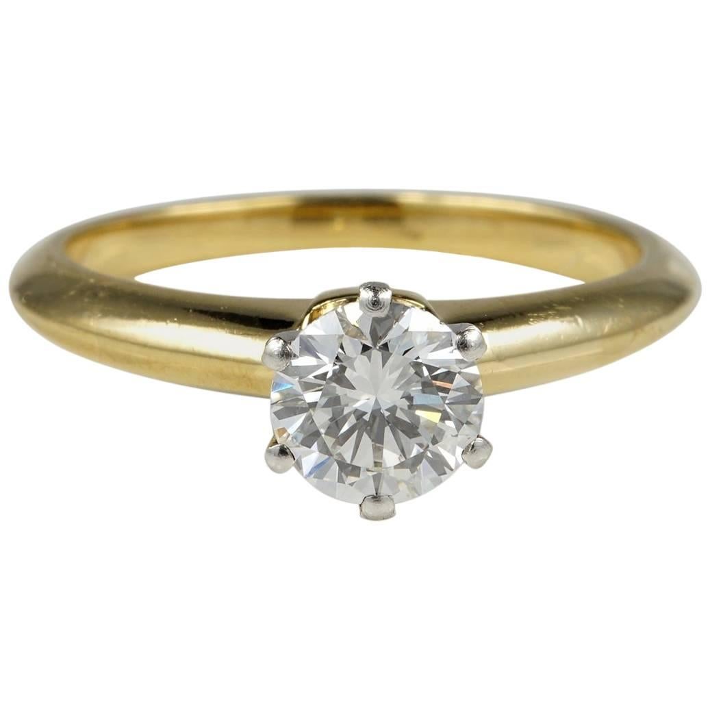 Tiffany & Co. Top Quality Diamond Solitaire Ring For Sale