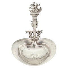 Tiffany & Co Torch and Wreath Sterling Silver Bon Bon Spoon with Monogram