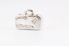 Tiffany & Co. Travelers Suitcase 925 Sterling Silver Pill Box Case