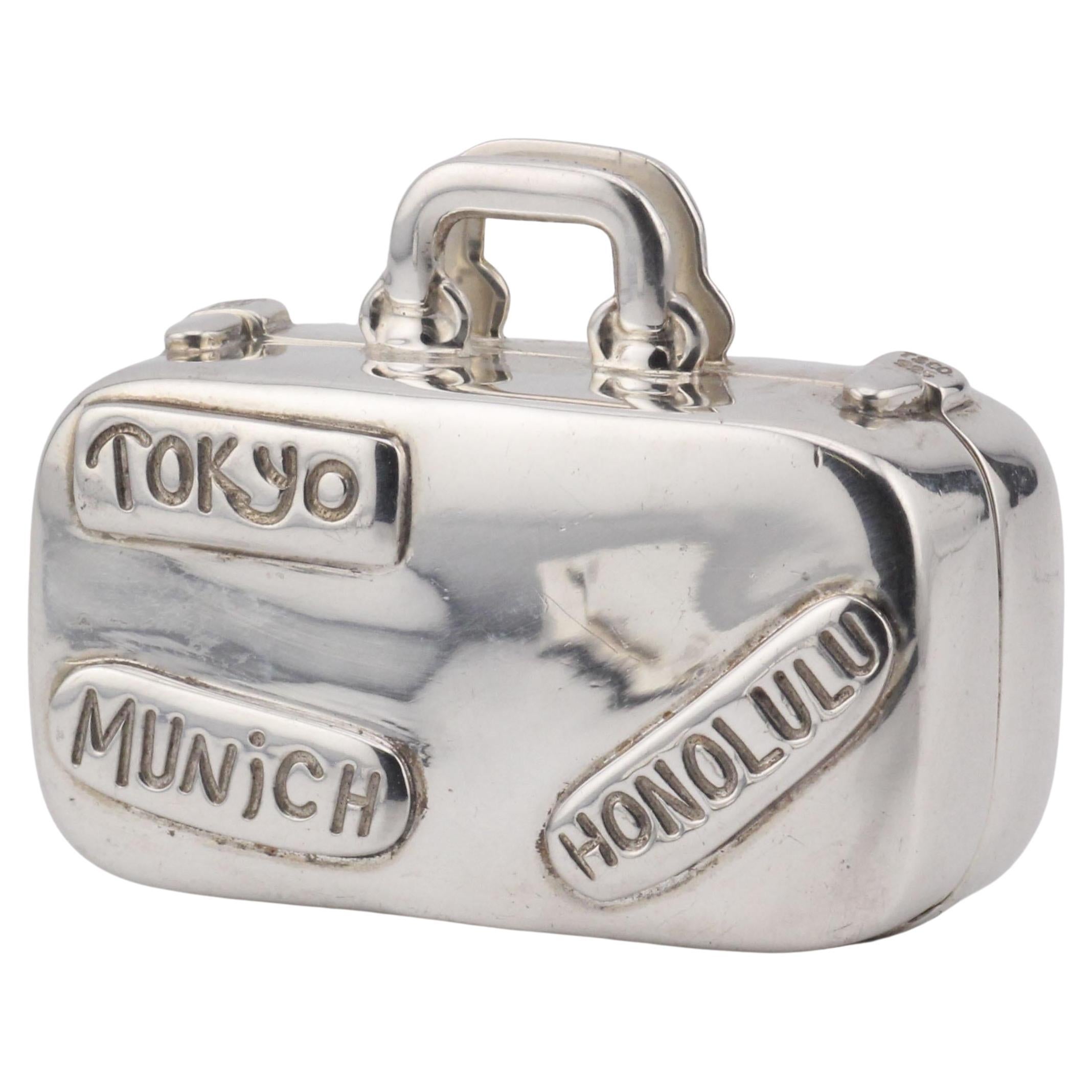 Tiffany & Co. Reisekoffer 925 Sterlingsilber Pill Box Case für Reisende