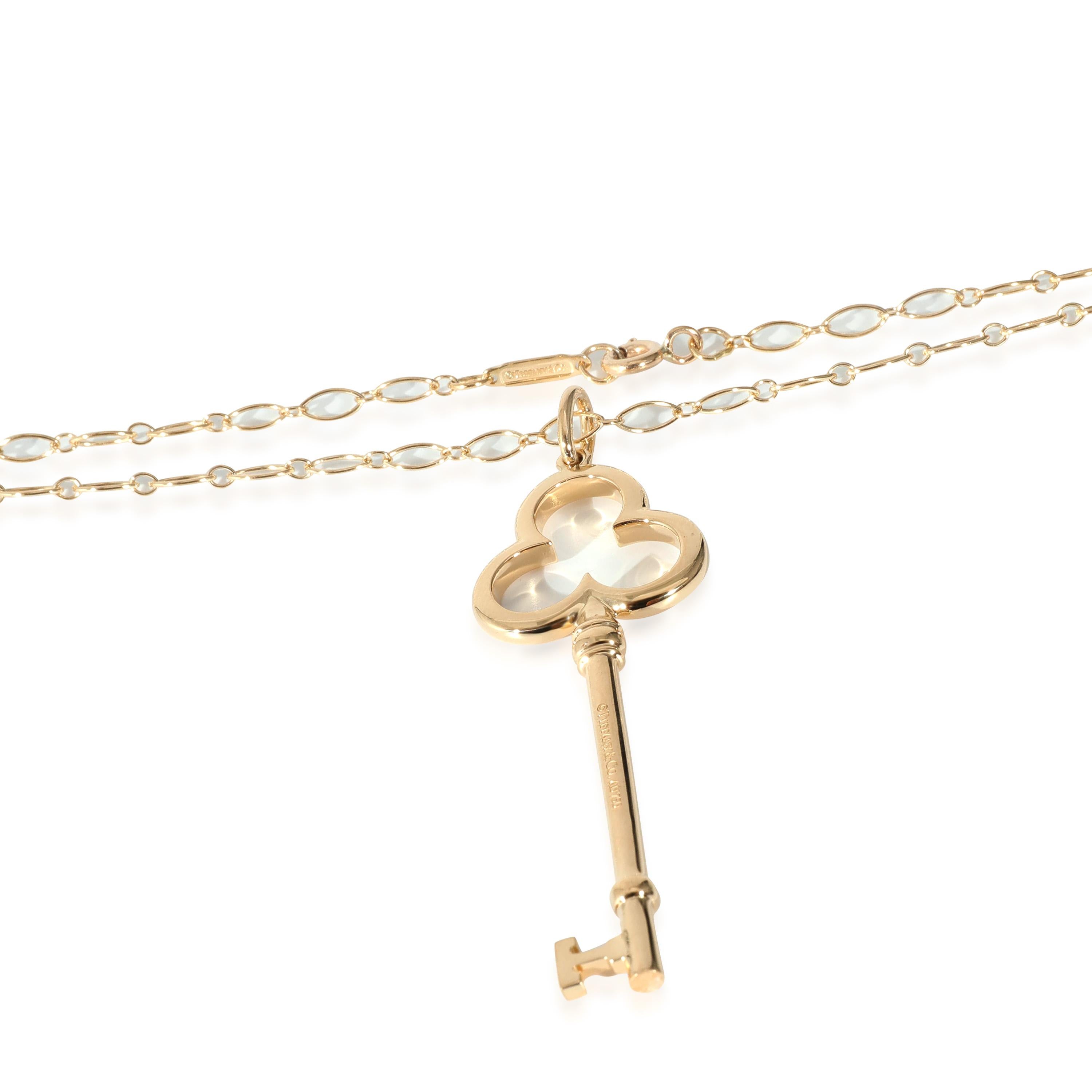 tiffany clover key necklace