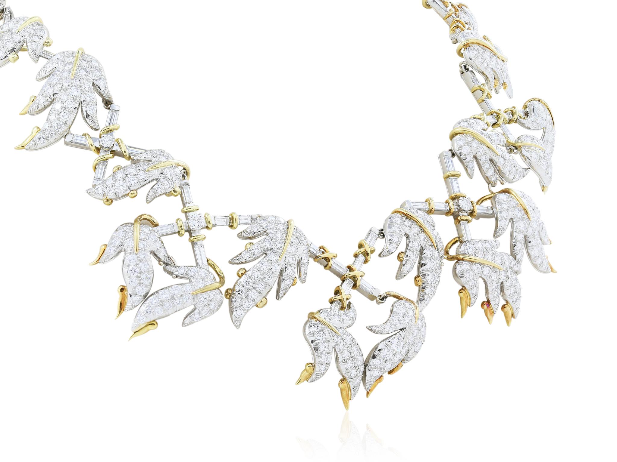 Retro Tiffany & Co. Trellis Necklace For Sale