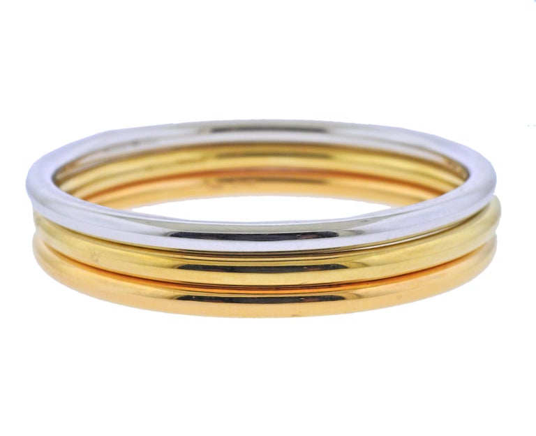Tiffany and Co. Tri Color Gold Bangle Bracelet Set of 3 at 1stDibs ...