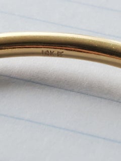 TIFFANY & CO. Trio of Retro 14k Yellow Gold Bangle Bracelets Circa 1950s