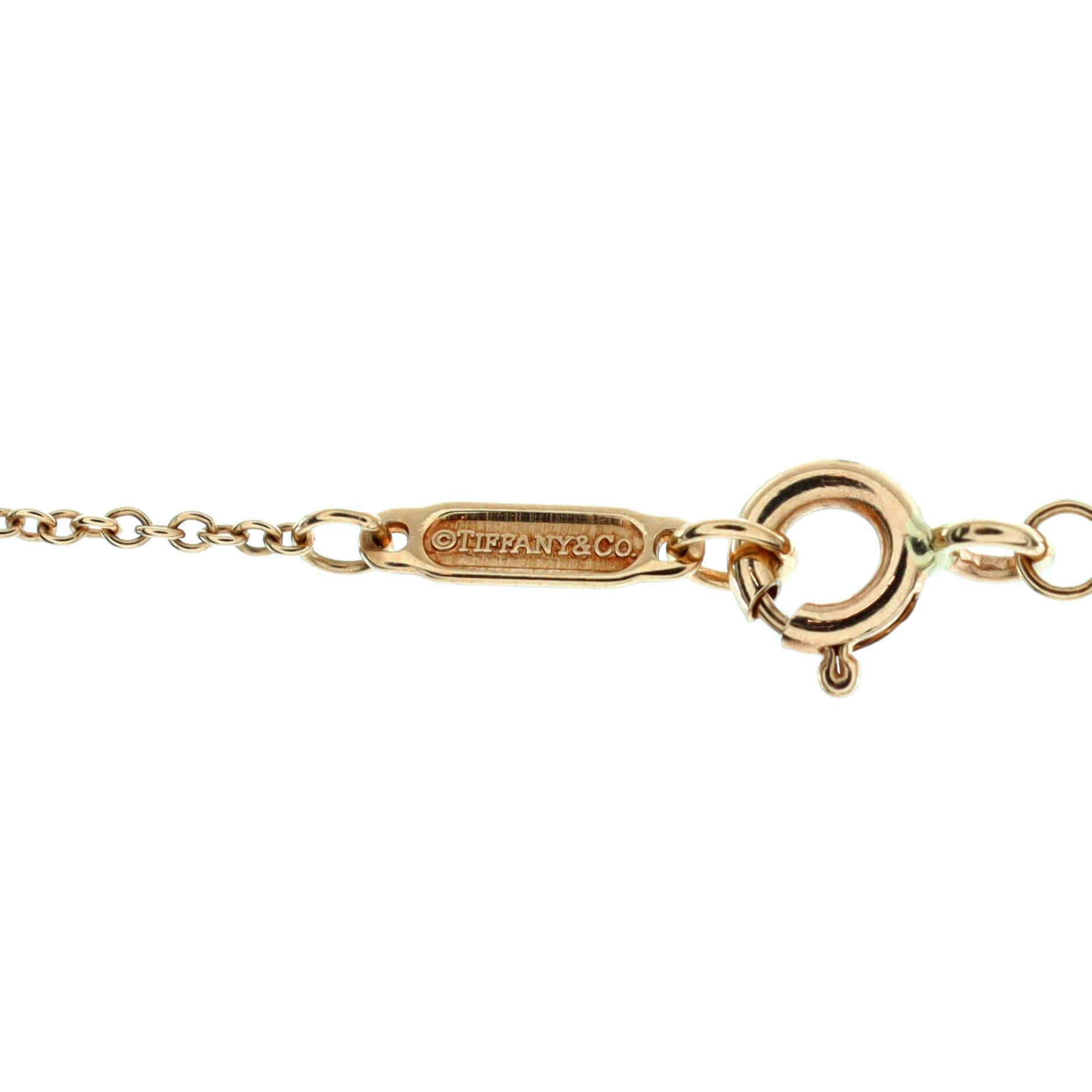 Tiffany & Co. Dreifache Kreis-Halskette mit Anhänger aus 18 Karat Gelbgold 1