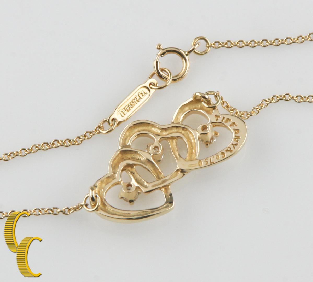 tiffany triple heart necklace