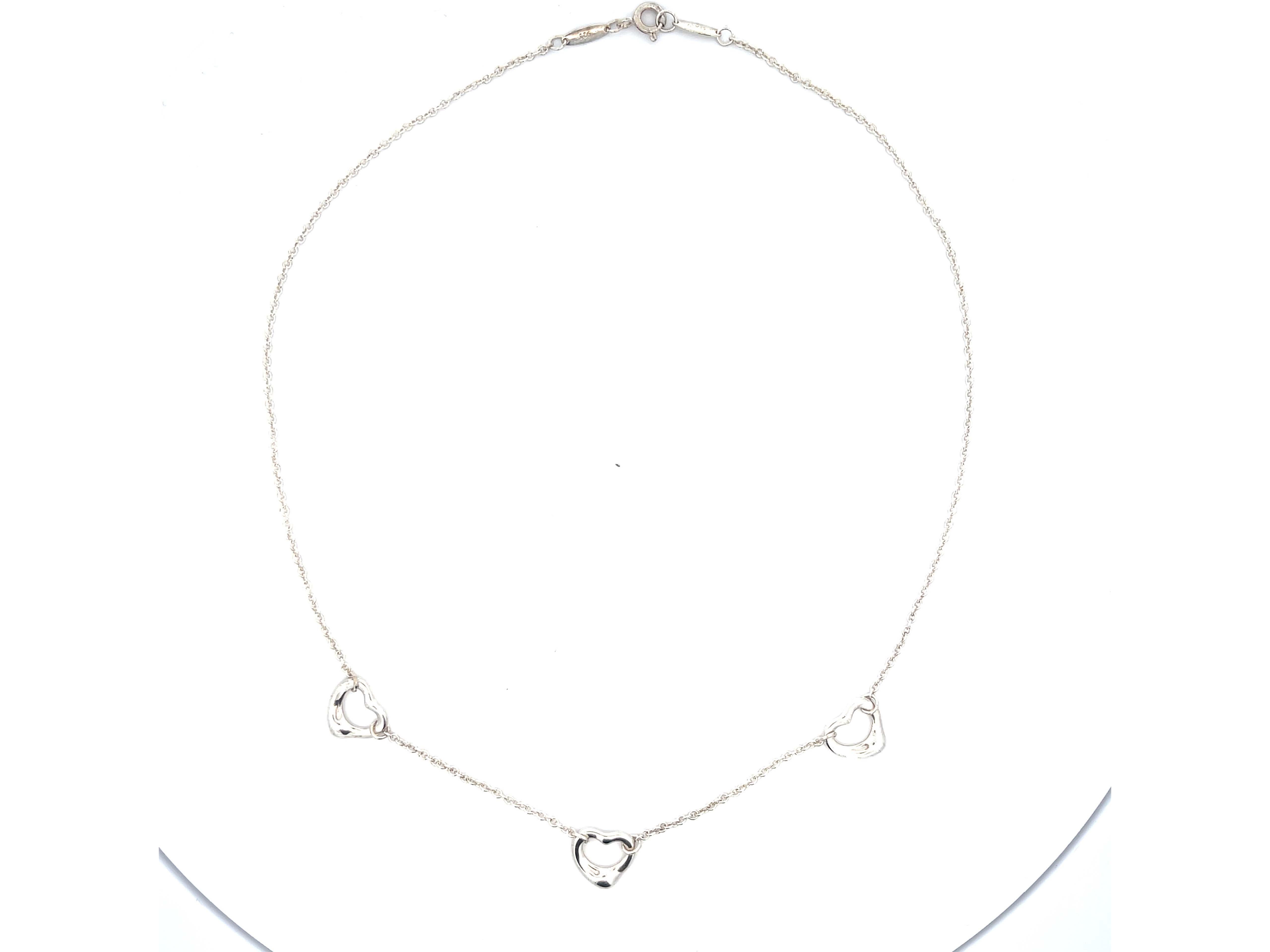 tiffany 3 heart necklace