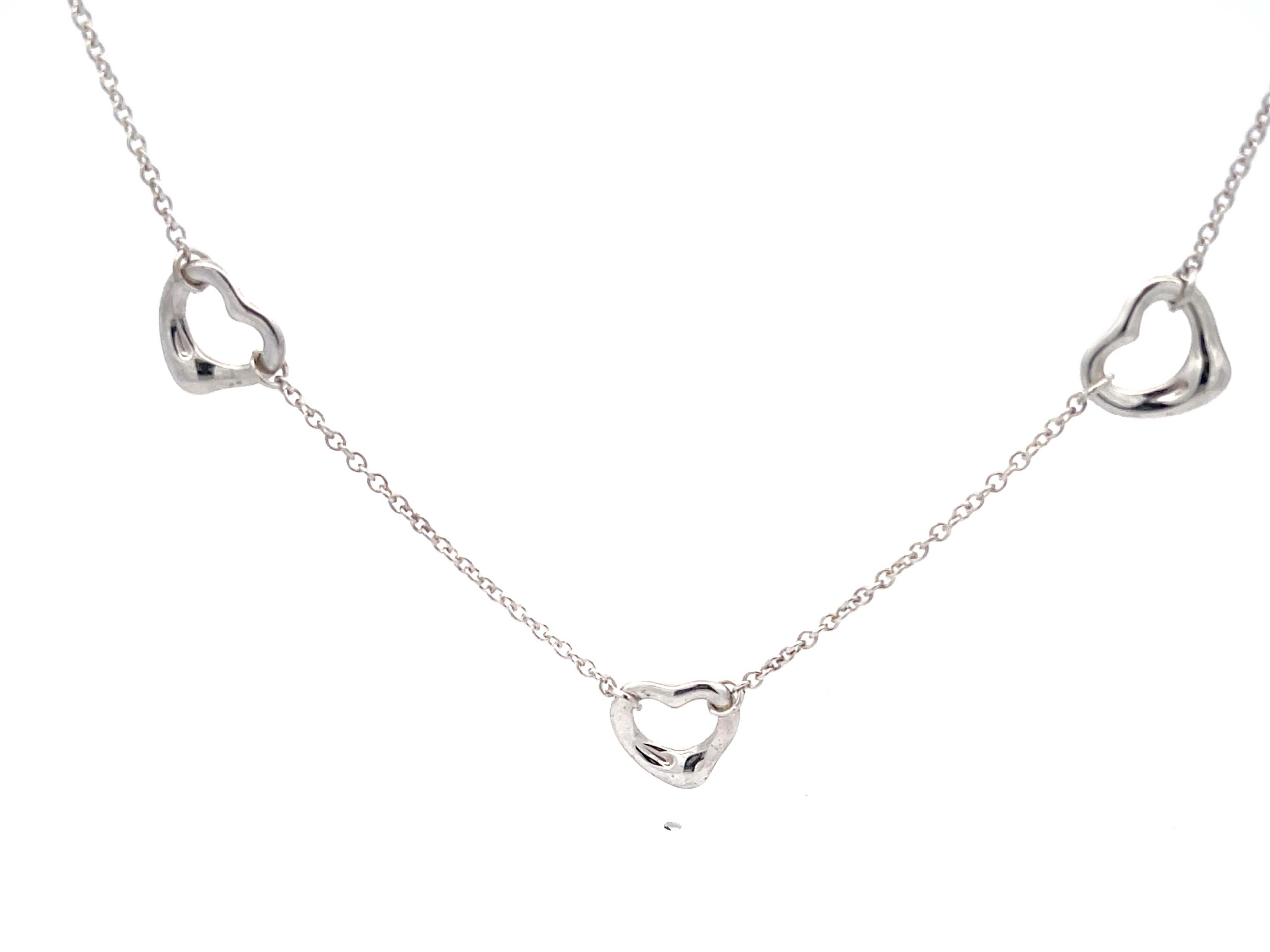 tiffany and co 3 heart necklace