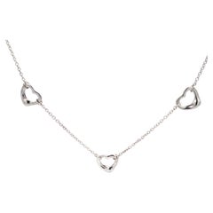 Tiffany & Co. Triple Open Hearts Necklace in Sterling Silver