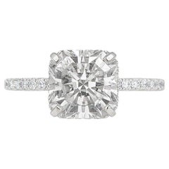 Tiffany & Co. True 2.27 Carat H/VS1 Platinum Diamond Engagement Ring