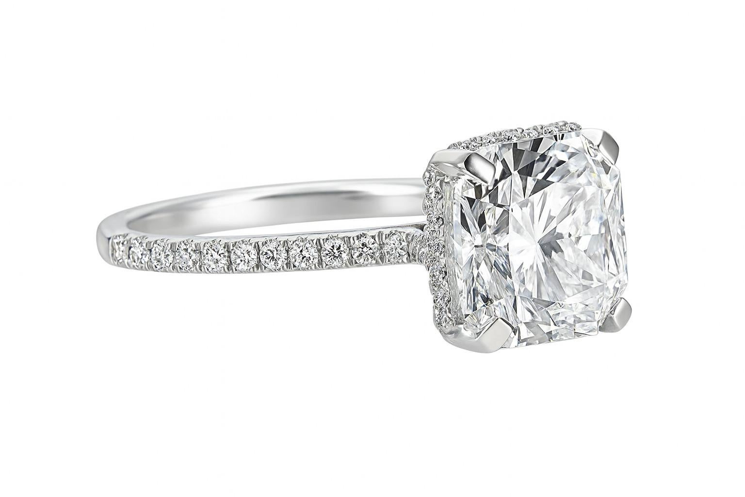 Moderne Tiffany & Co. Trueing 2.27 Carat H/VS1 Platinum Diamond Engagement Ring (bague de fiançailles en platine) en vente