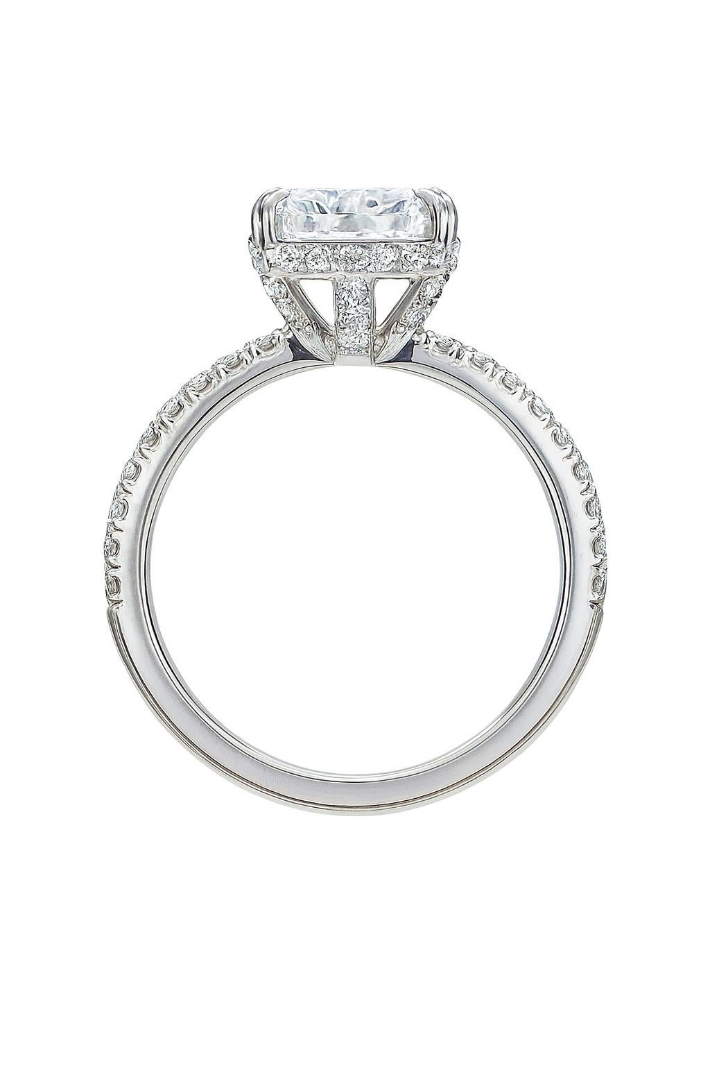 Tiffany & Co. Trueing 2.27 Carat H/VS1 Platinum Diamond Engagement Ring (bague de fiançailles en platine) Excellent état - En vente à Chicago, IL