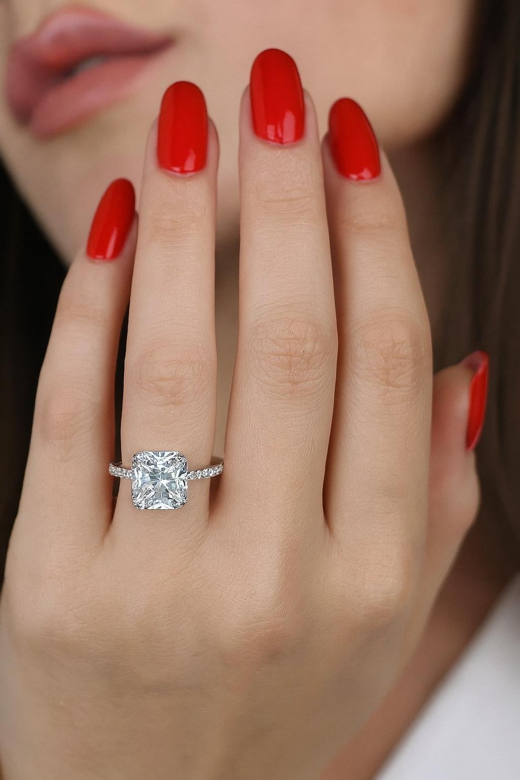 Tiffany & Co. Trueing 2.27 Carat H/VS1 Platinum Diamond Engagement Ring (bague de fiançailles en platine) en vente 1
