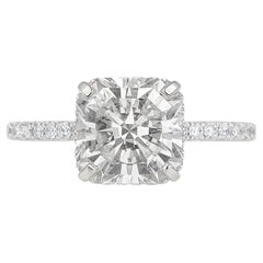 Tiffany & Co. Anello di fidanzamento True con diamante in platino da 2,27 carati H/VS1