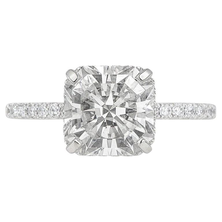Tiffany & Co. True 2.27 Carat H/VS1 Platinum Diamond Engagement Ring