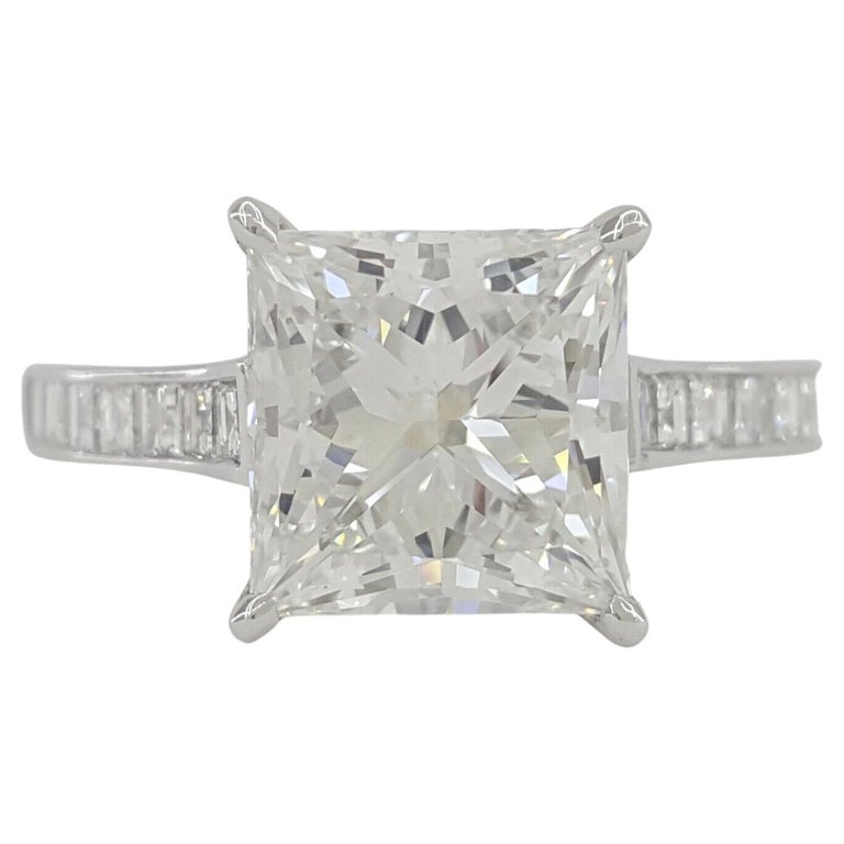 Tiffany and Co. True 3 Carat Radiant Brilliant Cut Diamond Ring For Sale at  1stDibs