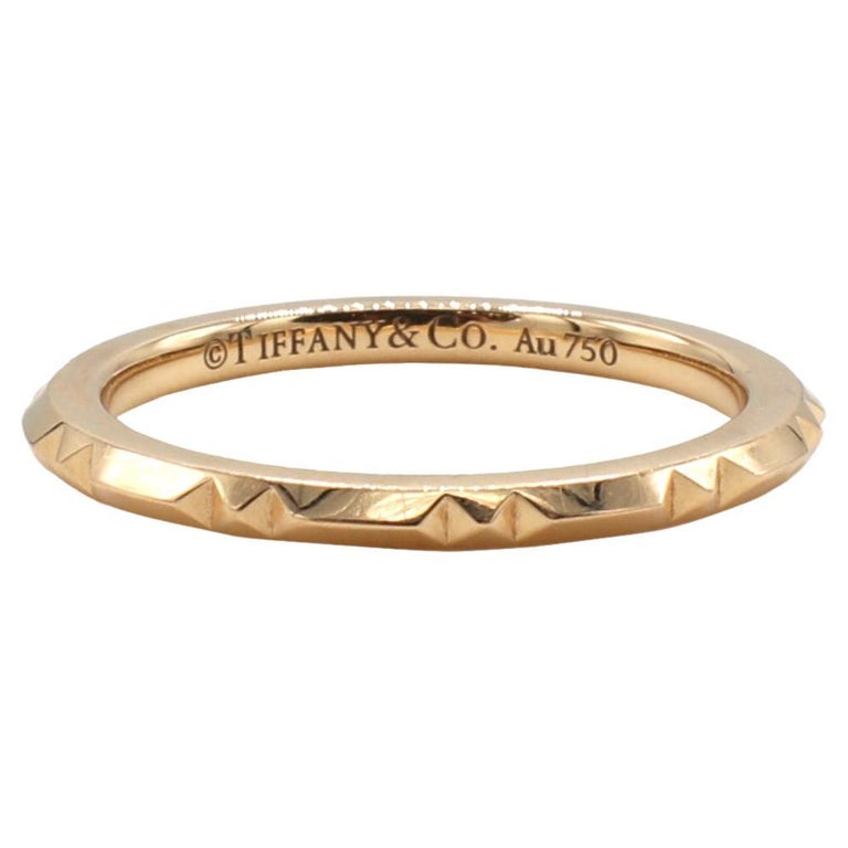 Tiffany and Co. True Collection 18 Karat Rose Gold Thin Band Ring For