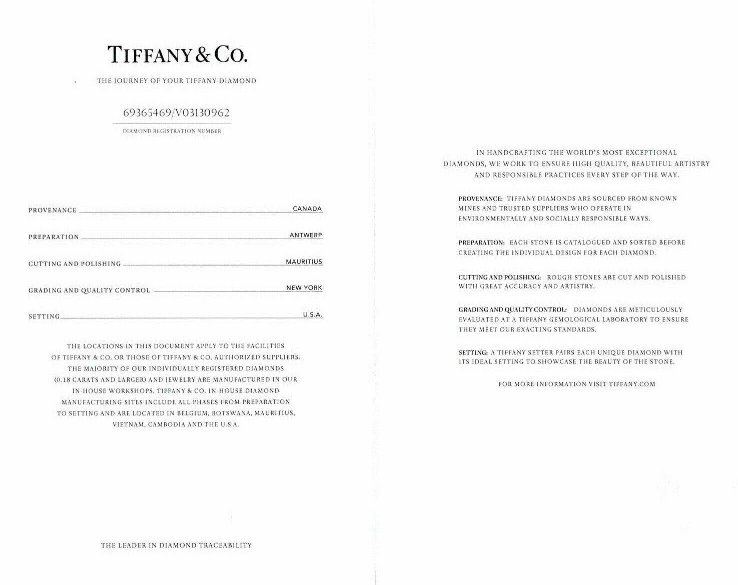 Mixed Cut Tiffany & Co. True Cut Diamond Engagement Ring with 1.40 Cts. GVS1 in Platinum