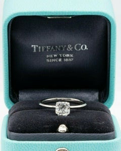 Tiffany & Co. Platinum True Cut Diamond Engagement Ring 0.80 Ct D VVS1 GIA Cert