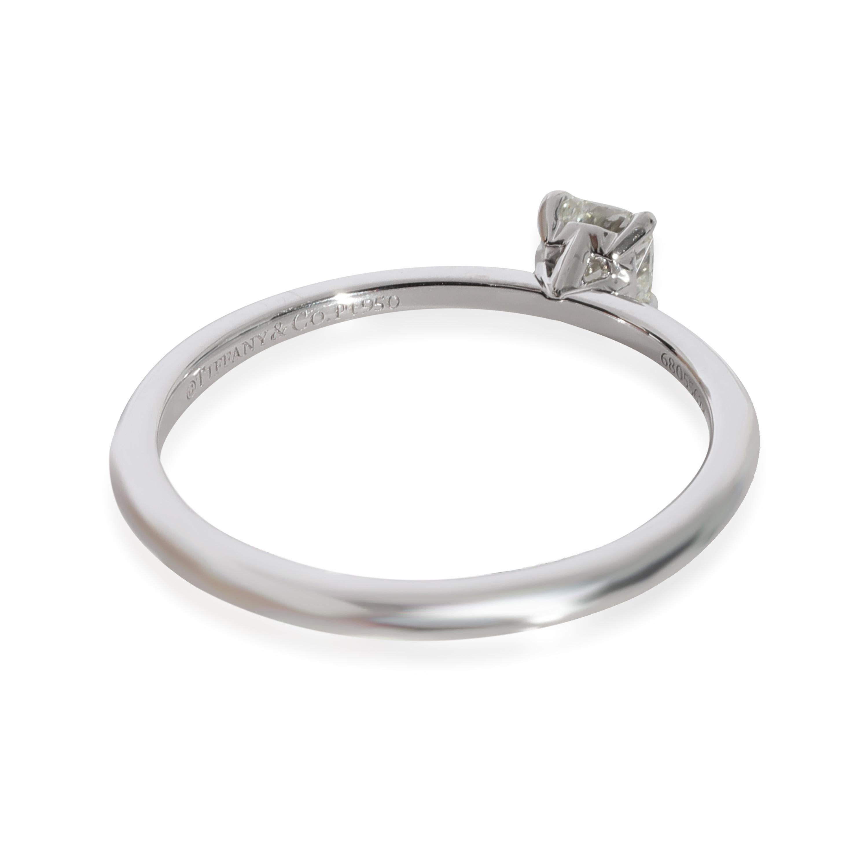 Tiffany & Co. True Diamond Solitaire Ring in Platinum I VS1 0.27 CTW
 
 PRIMARY DETAILS
 SKU: 128152
 Listing Title: Tiffany & Co. True Diamond Solitaire Ring in Platinum I VS1 0.27 CTW
 Condition Description: Inspired by the 'T' motif that Tiffany