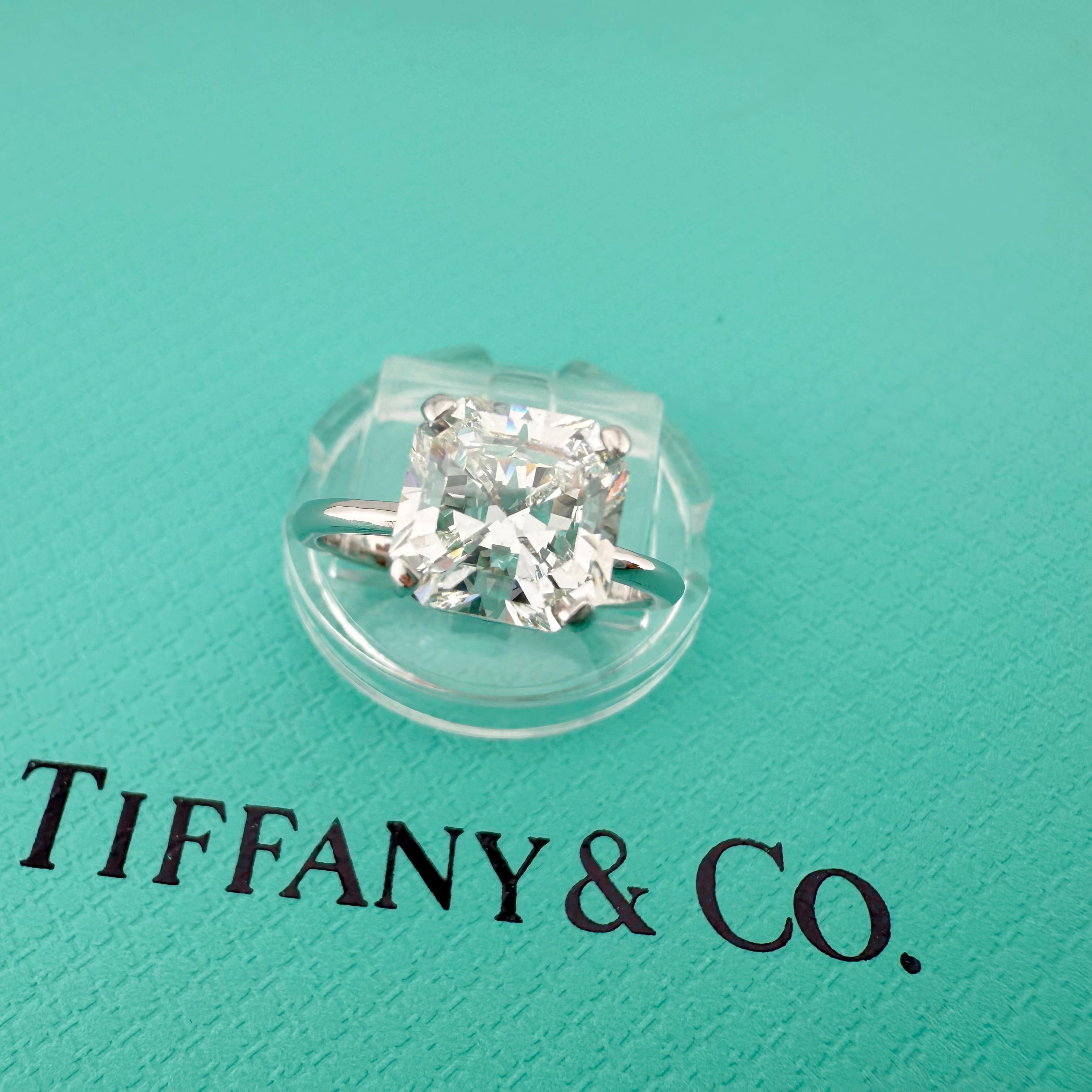 Tiffany & Co TRUE Platinum Diamond Engagement Ring  2.66 CTS G VS1 Retail $79.5K For Sale 9