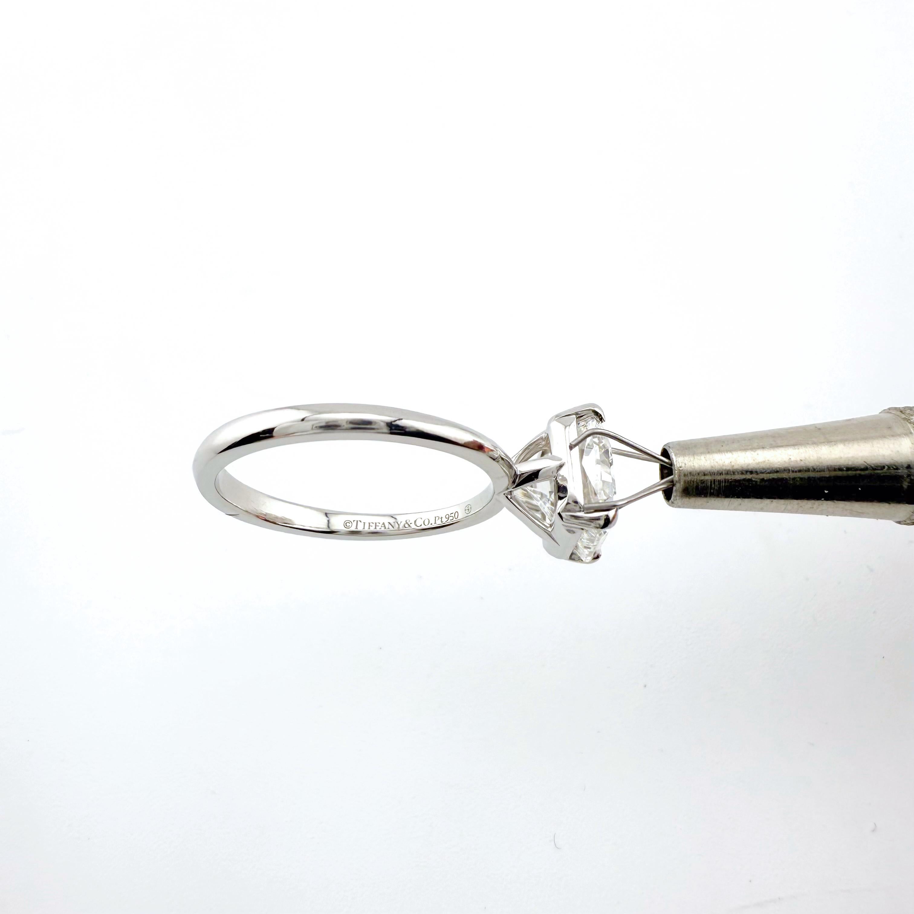 Tiffany & Co TRUE Platinum Diamond Engagement Ring  2.66 CTS G VS1 Retail $79.5K For Sale 4