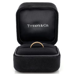 Tiffany & Co. True Ring 18K Rose Gold with Pave Diamonds Narrow