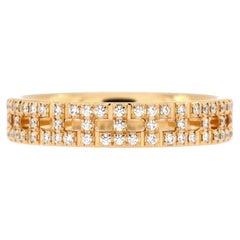 Tiffany & Co. True Ring in oro rosa 18 carati con pavé di diamanti Stretto