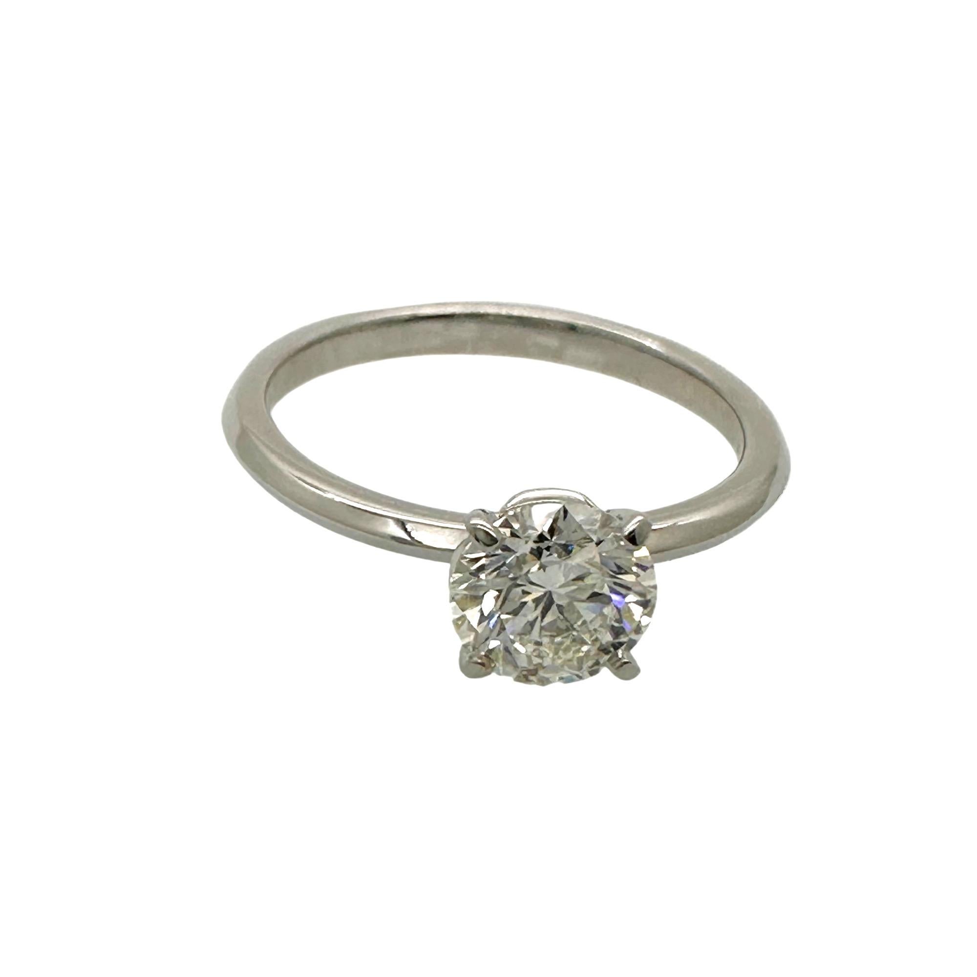 Tiffany & Co. TRUE Runder Diamant 0,81 Karat I VS1 Solitär Verlobungsring PLAT 5