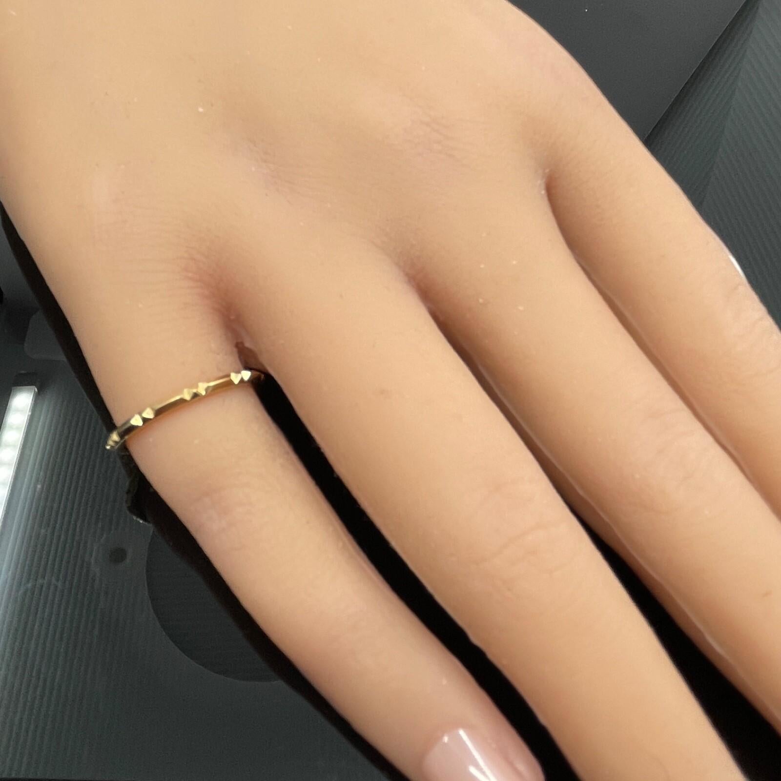 Tiffany & Co. Trueing anneau empilable en or rose 18k - Sz 3.75 en vente 1