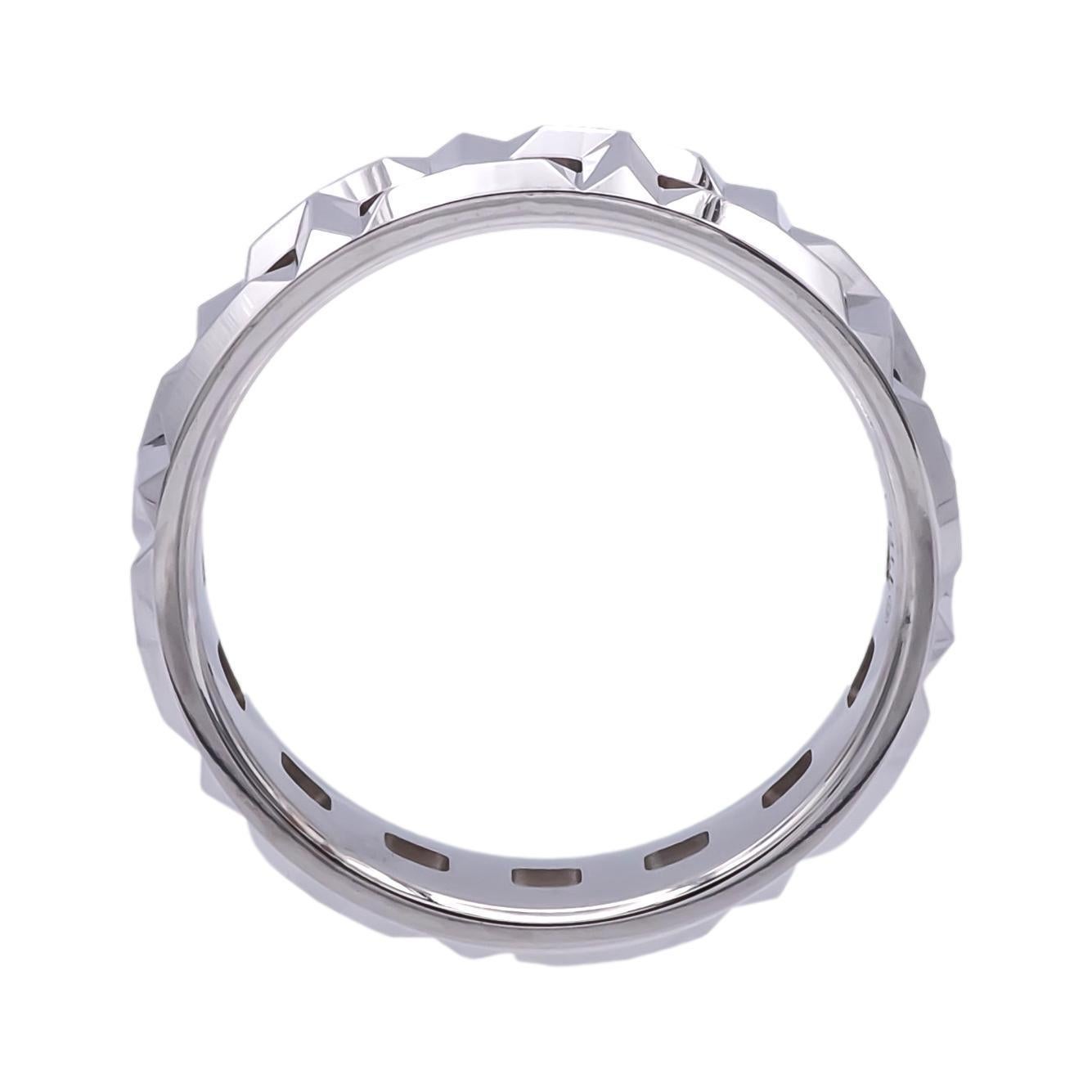 Tiffany & Co. Trueing breiter Ring aus 18K Weißgold - 5,5 mm, Größe 6 für Damen oder Herren