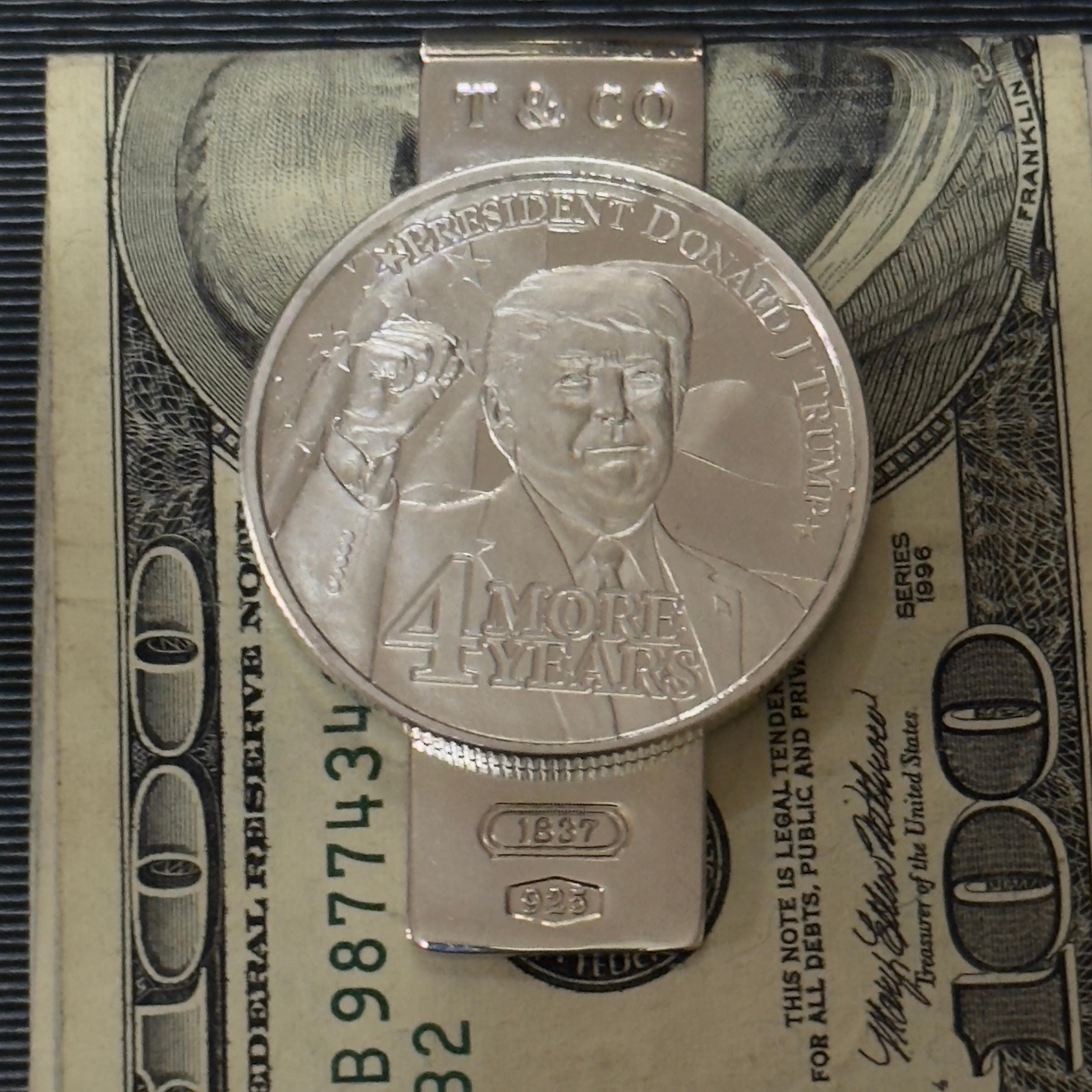 Tiffany & Co Trump Pinza para billetes Plata de ley Estate en Bueno estado para la venta en Brooklyn, NY