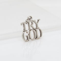 Tiffany & Co. 'Try God' Charm Pendant for a Necklace or Bracelet