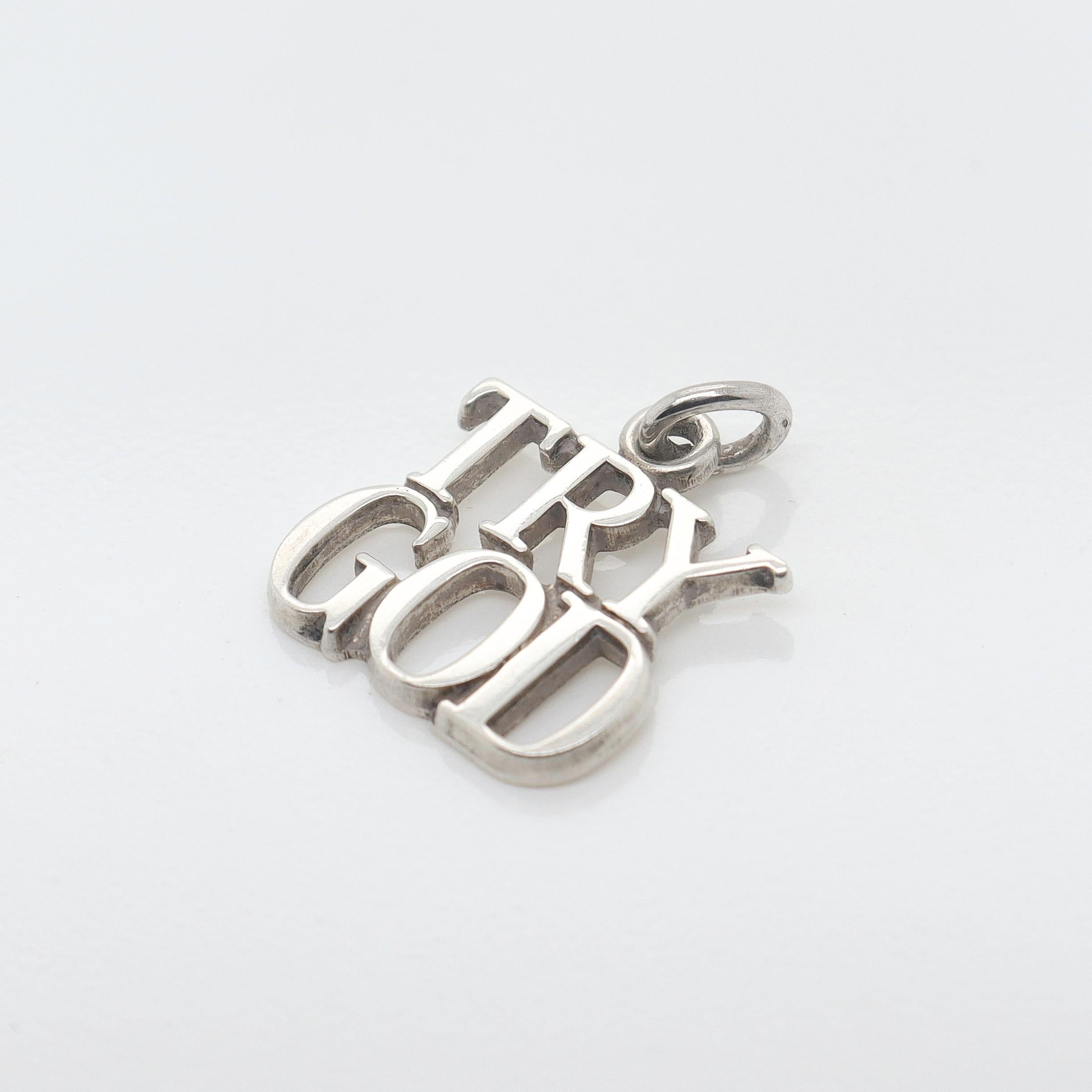 tiffany try god pendant