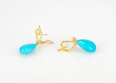 Tiffany & Co. Turquoise and Diamond Drop earrings